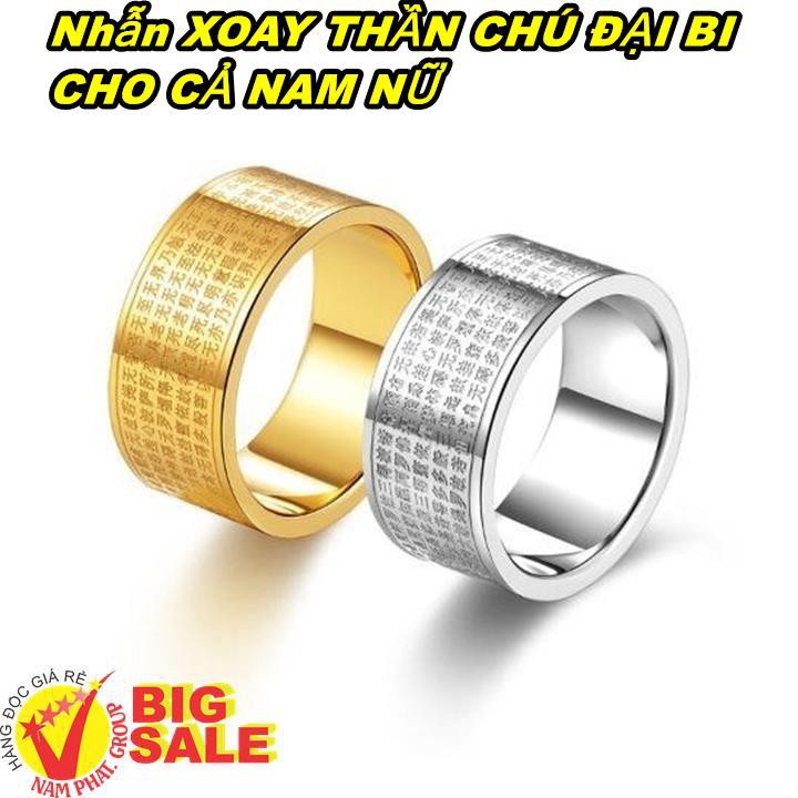 Nhẫn Xoay Thần Chú Đại Bi Cho Cả Nam và Nữ