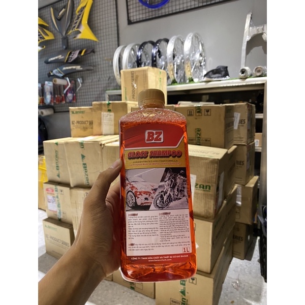 Combo bình tạo bọt tuyết 2lit rửa xe và Xà bông Bz 1Lit