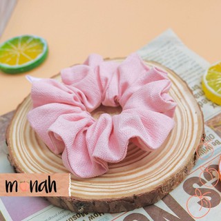 Combo 3 Cột Tóc, Buộc Tóc, Scrunchie Màu Hồng Pastel Sọc
