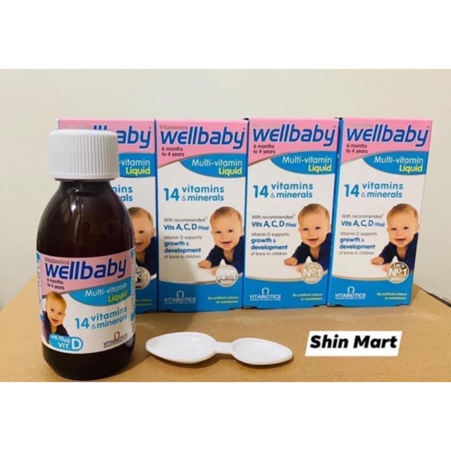 WELLBABY- VITAMIN TỔNG HỢP cho bé đủ bill