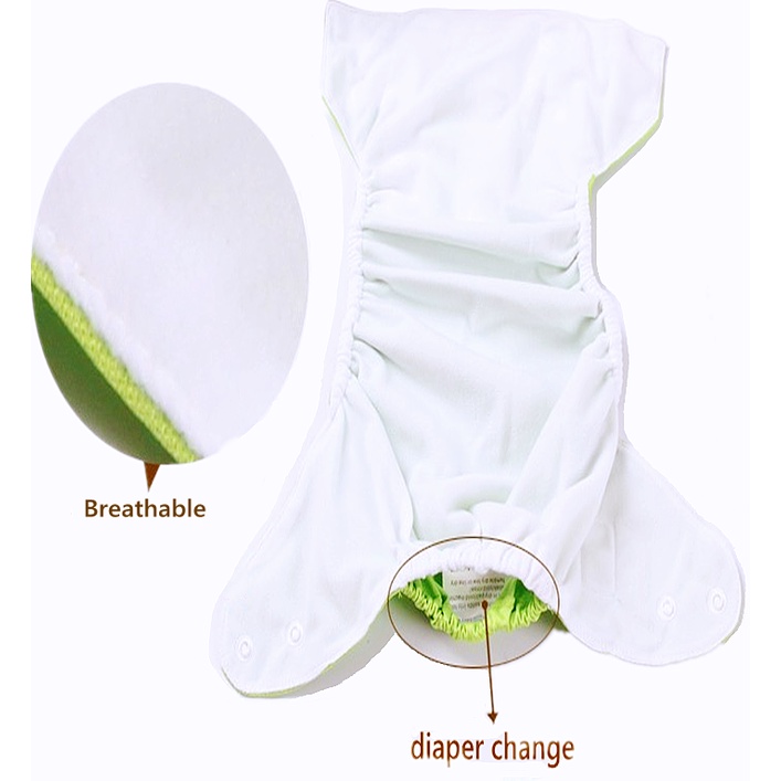 Bộ Tã Lót Cho Bé 3-15KG Thoáng Khí Có Thể Giặt Và Tái Sử Dụng Tã vải không thấm nước tiện lợi có thể tái sử dụng cho bé
