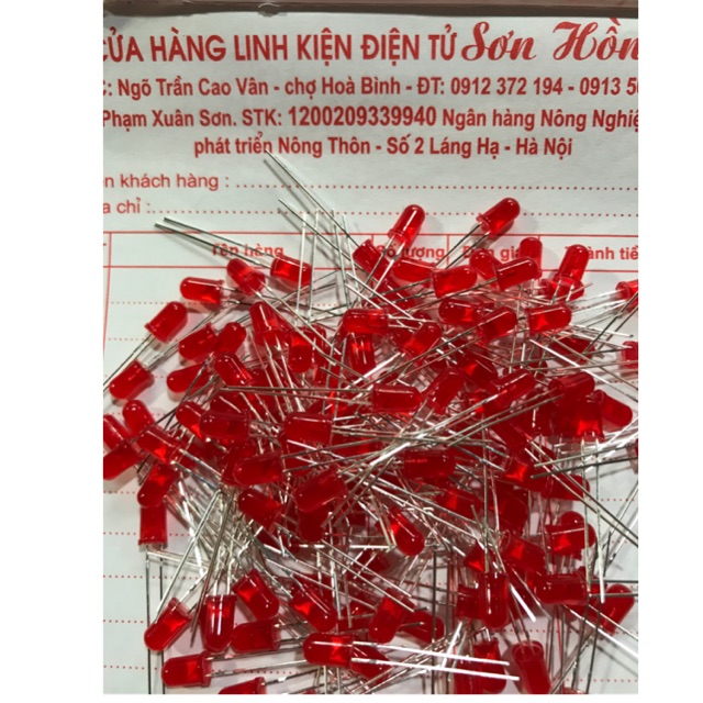 50 con led phi 5 mầu đỏ