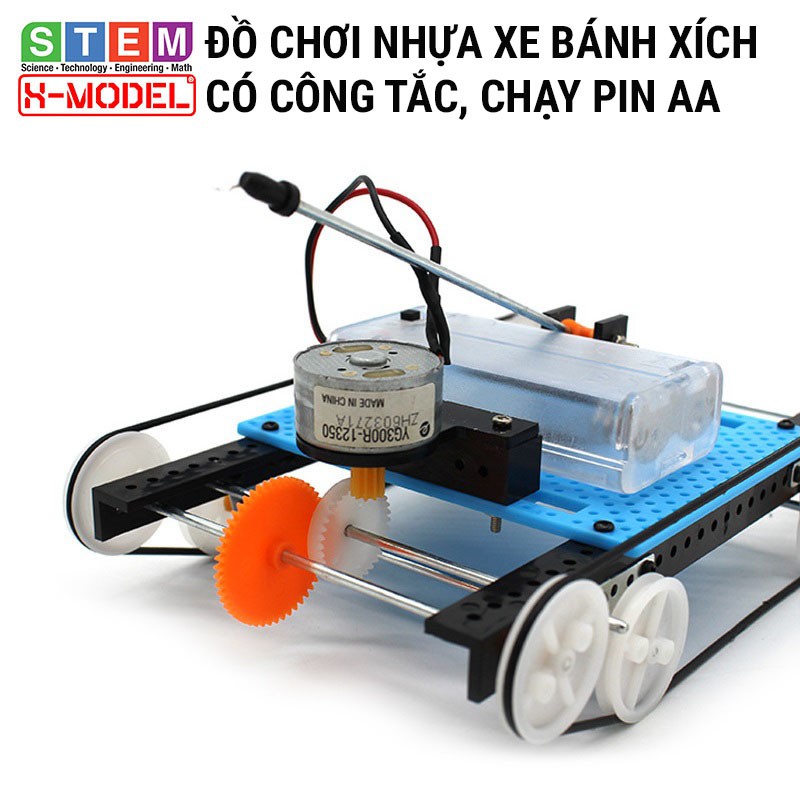 Đồ chơi thông minh, sáng tạo STEM Xe bánh xích nhựa X-MODEL ST25 Đồ chơi trẻ em DIY [Do it You] |Giáo dục STEM, STEAM