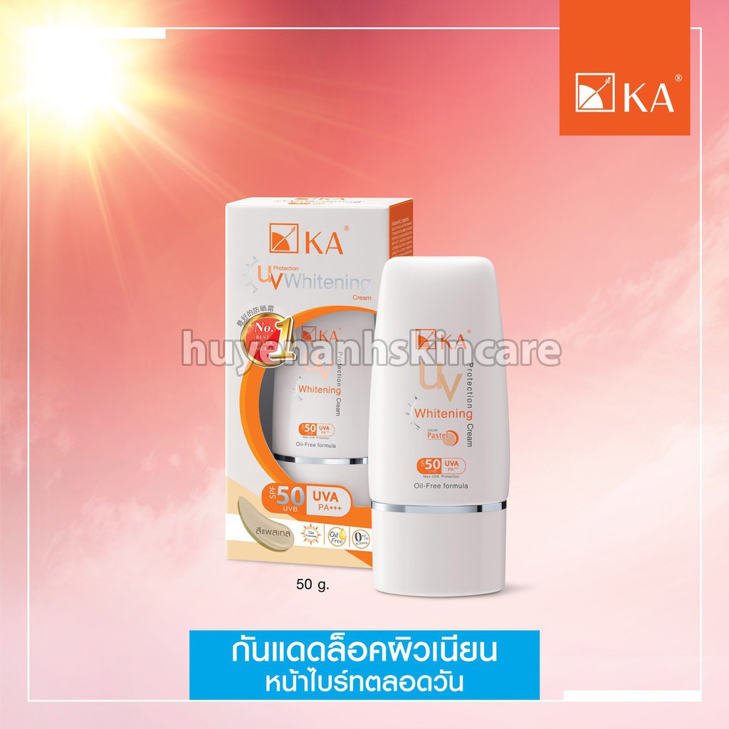 Kem dưỡng da chống nắng KA UV Protection Whitening Cream SPF 50+PA+++  15g