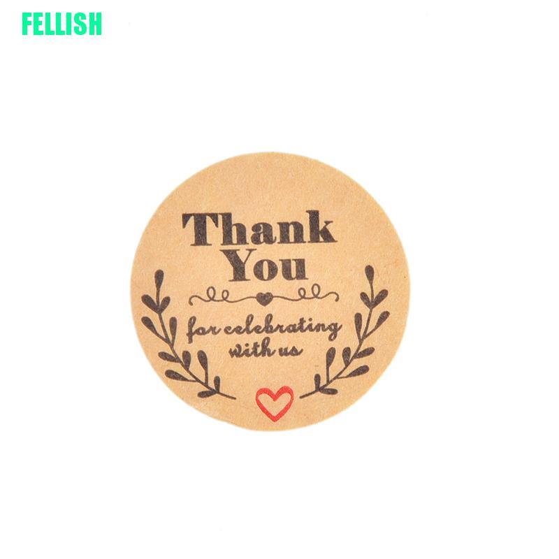 Cuộn 500 Hình Dán Chữ Thank You Dùng Để Trang Trí