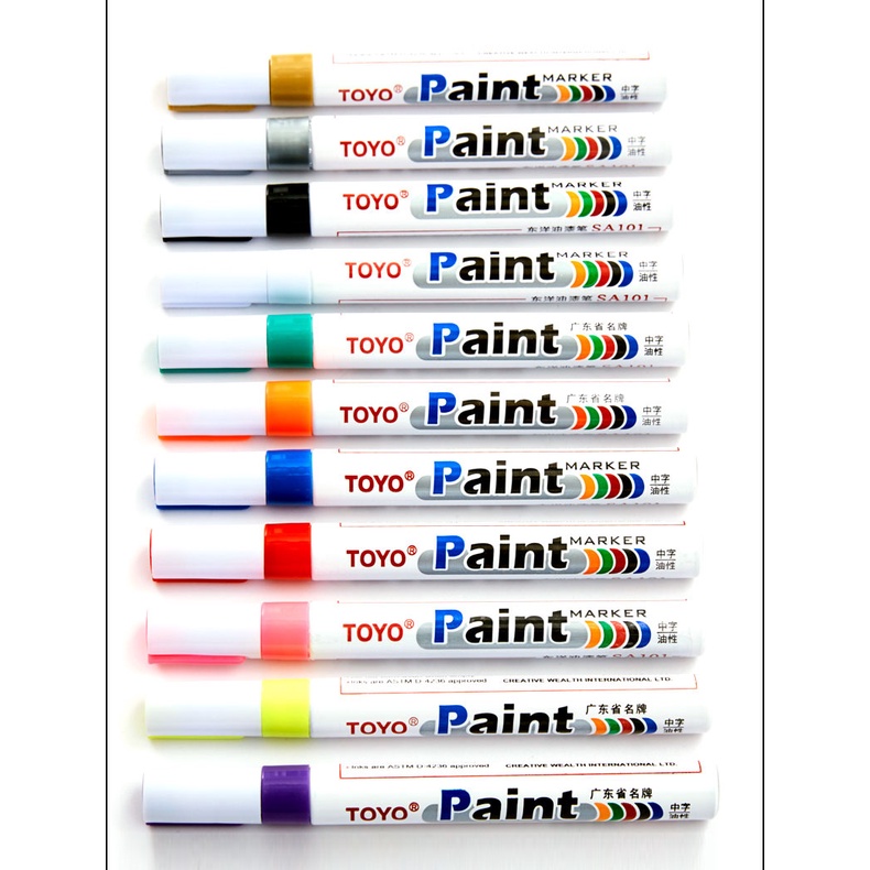 Bút sơn Toyo Paint marker SR101 phục hồi màu cho tất cả các bề mặt