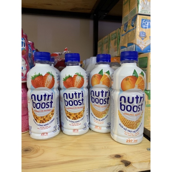 Lốc 6 chai sữa trái cây Nutriboost 297ml
