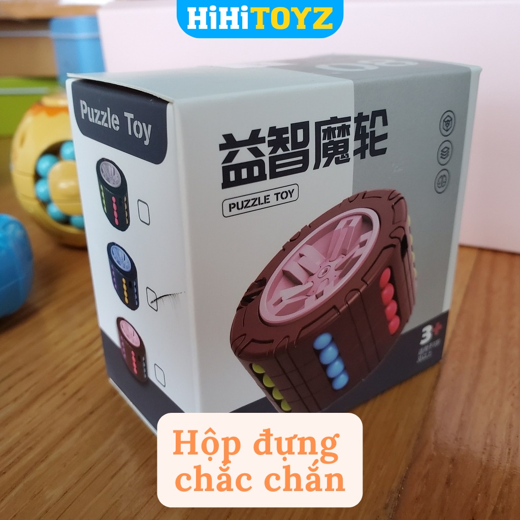 Rubik Hạt Đậu Biến Thể Hình Bánh Xe - Rubik Magic Bean Spinner Con Quay Đồ Chơi Rèn Luyện Trí Tuệ Cho Bé