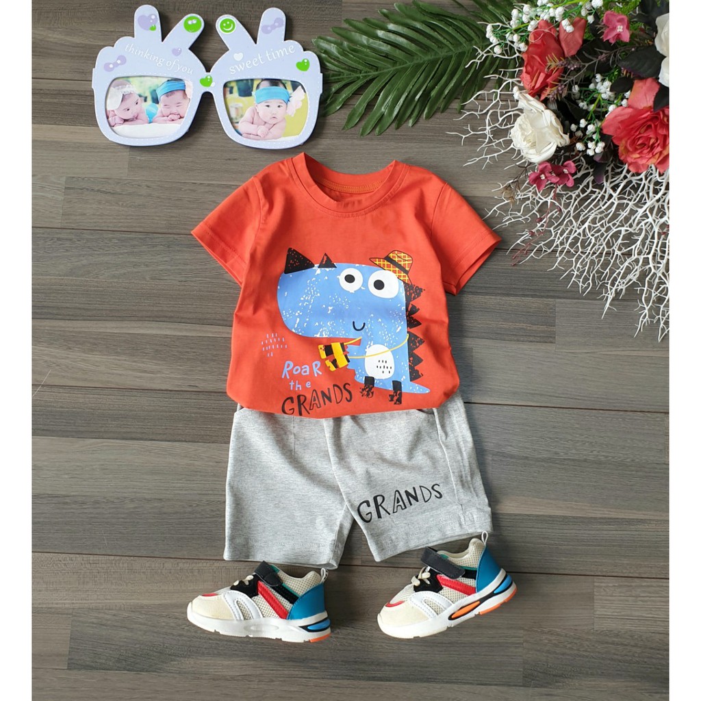 Đồ bộ bé trai hình khủng long