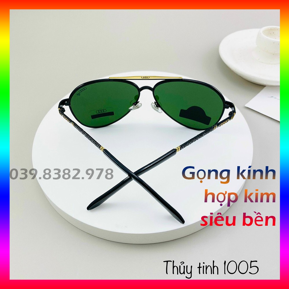 Kính nam cao cấp 💖FREESHIP💖 thời trang chống nắng bụi bẩn gọng kim loại kiểu phi công tròng kính râm chống trầy | BigBuy360 - bigbuy360.vn
