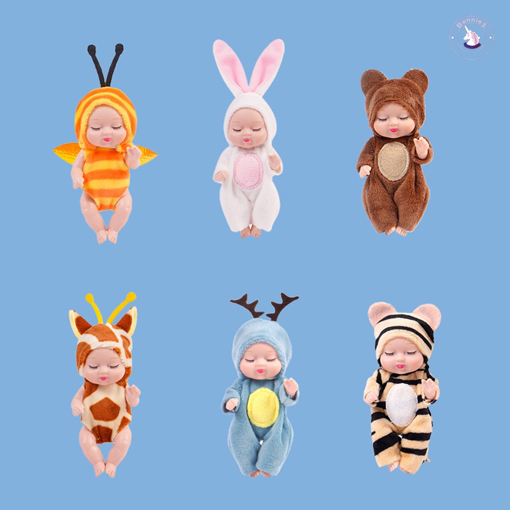 Đồ Chơi Búp Bê Em Bé Đang Ngủ Mini Dễ Thương Dùng Làm Quà Tặng Sinh Nhật Cho Bé