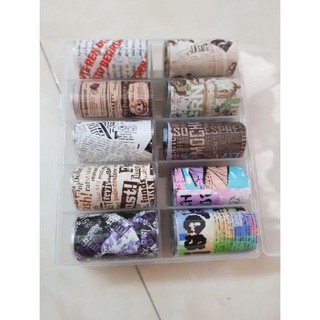 Foi dán móng báo chí  [Nail Spa] .