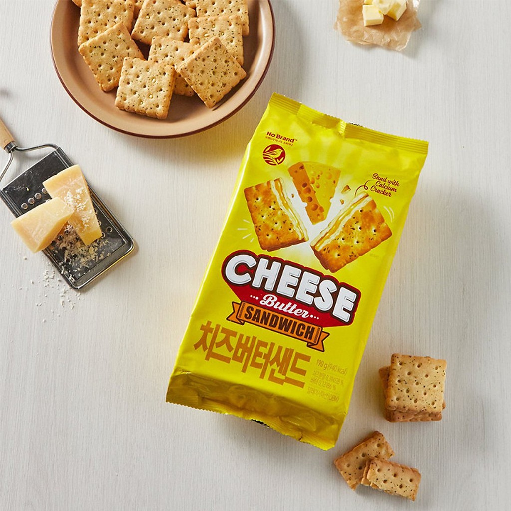Bánh Quy Kẹp No Brand Túi 190G Giòn Tan Thơm Béo