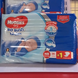 Bỉm huggies dry tã dán size s24, nb36