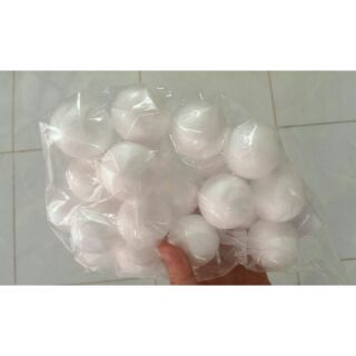 10 hạt xốp khổng lồ trắng to 3,5cm