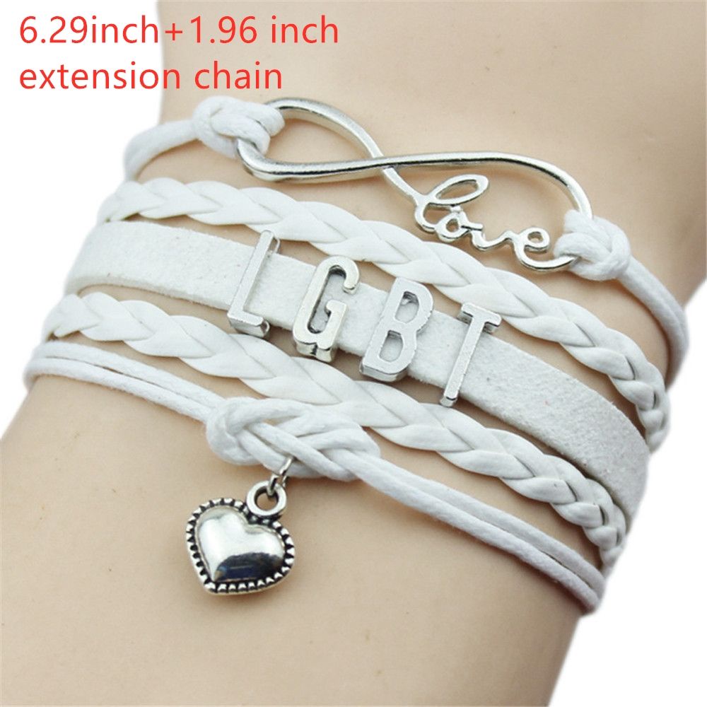 Vòng tay tình bạn nhiều màu sắc họa tiết cầu vồng Lesbian/ Lgbt