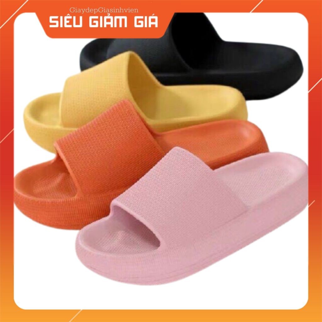 Dép Bánh MÌ Ulzzang, đế thông hơi, độn đế 4 cm tăng chiều cao, siêu nhẹ chống trượt, nhiều màu sắc thời trang