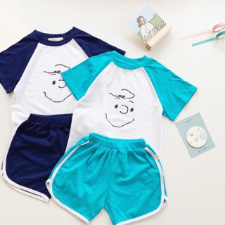 [FREESHIP - HÀNG CAO CẤP]  Bộ cotton xước mặt cười cho bé trai/gái - Thiết kế độc quyền Tanimoon
