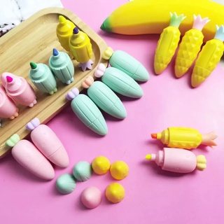Set 6 bút nhớ highlighter hình củ quả