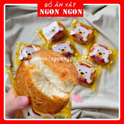 1 hộp 30 cái bánh ruốc gấu hàng date mới ( hộp bánh 1200Gr )