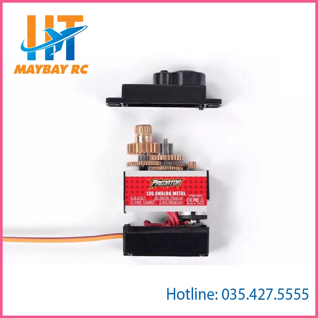 Servo FMS Predator 13g Analog nhông kim loại siêu xịn cho máy bay rc