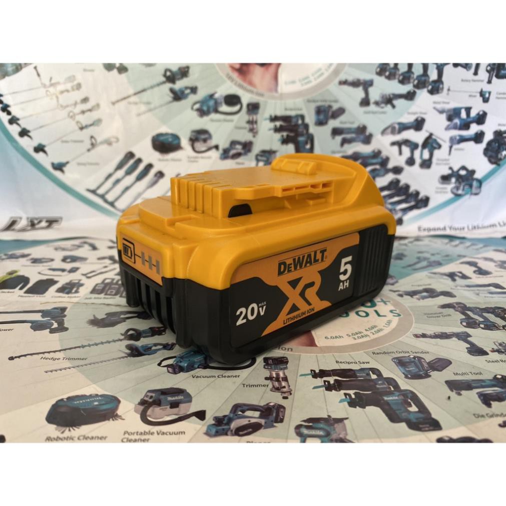 Pin Dewalt 20V đóng 4Ah -5 Ah-  6Ah cell Samsung, nhận sạc zin.