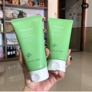 Sửa rửa mặt trà xanh Innisfree Green Tea Foam Cleanser mẫu mới 2019