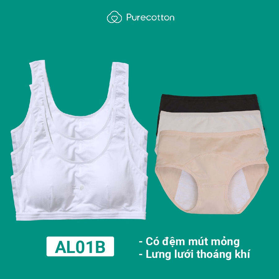 Bộ sưu tập LUNA COMBO áo lót học sinh Purecotton chất liệu cotton cao cấp