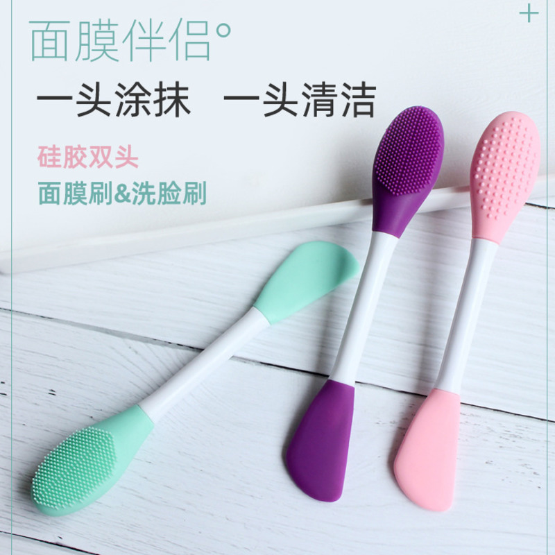 Cọ rửa mặt và quét mặt nạ hai đầu làm sạch da tiện lợi | BigBuy360 - bigbuy360.vn