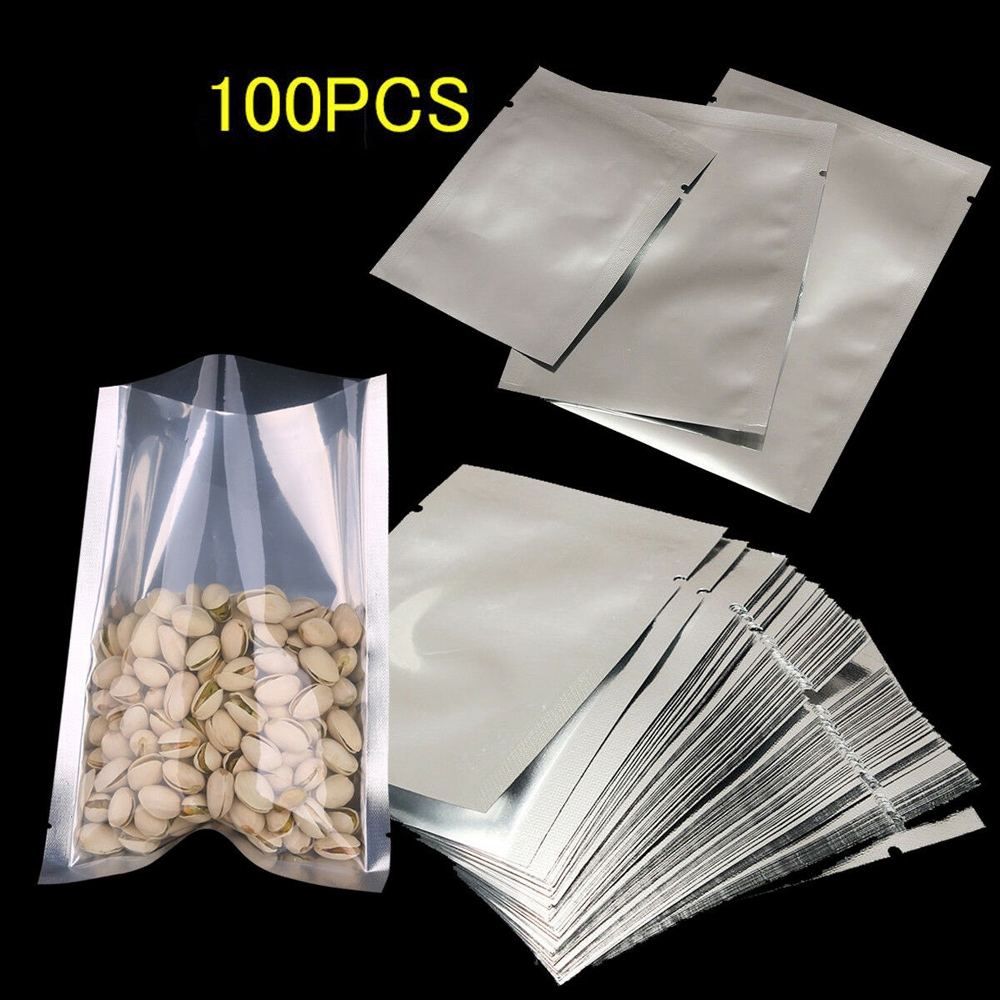 DAPHNE 100PCS|Household Saran Wrap Food Grade Kitchen Supplies Aluminium Foil Bags