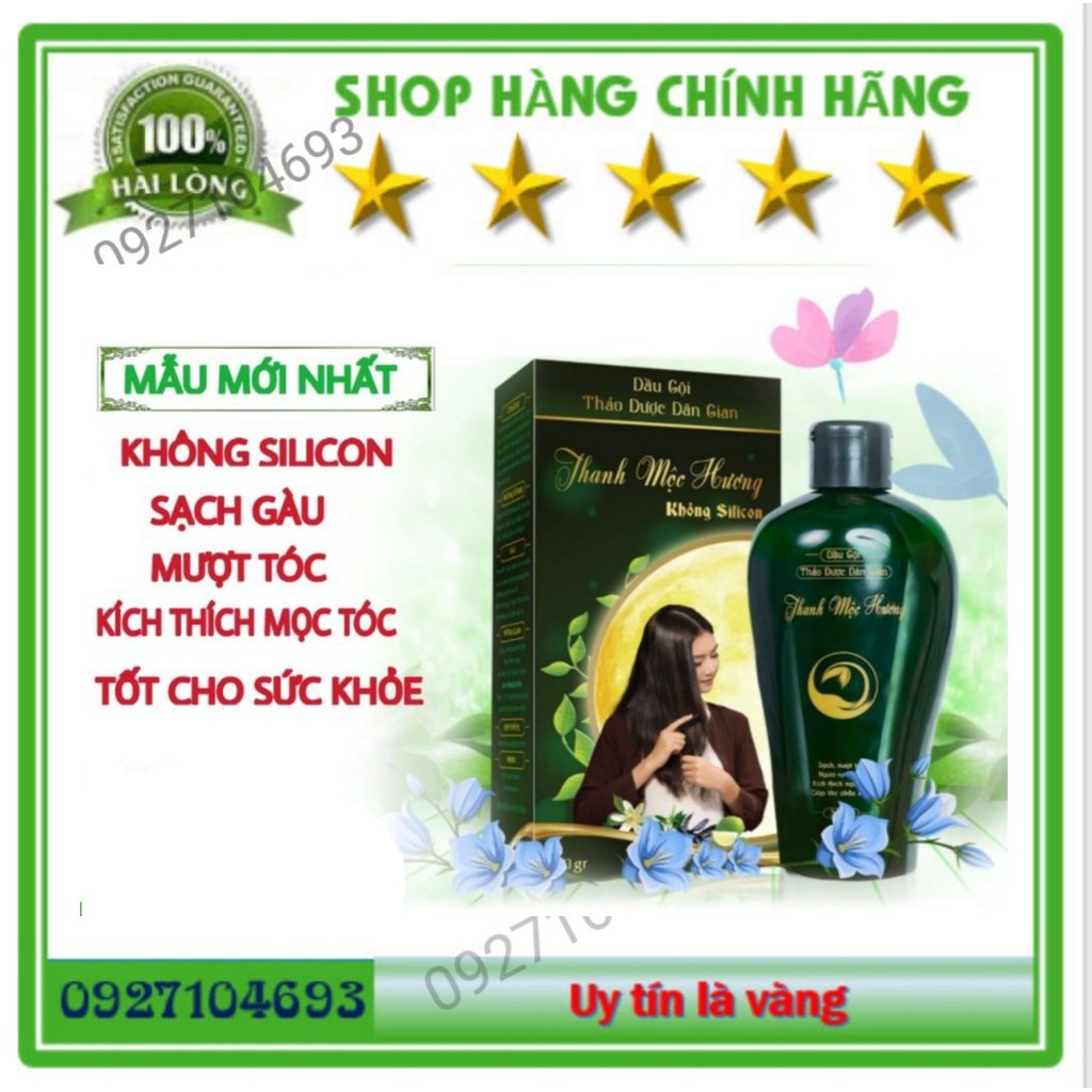 [Cam kết chính hãng] Dầu gội thảo dược Thanh Mộc Hương 350ml. mọc tóc, hết gàu mẫu mới