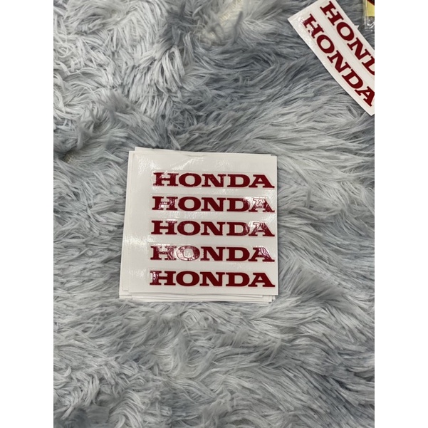 Tem Chữ Honda Đỏ Và Trắng Dán Mặt Nạ SHVN - Giá 1 Tem