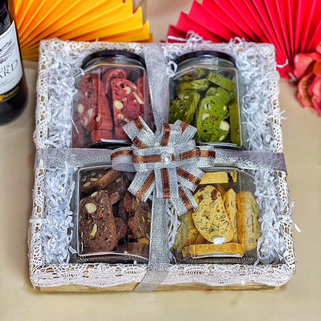 Bánh ăn kiêng mix 5 vị Biscotti ngũ cốc nguyên cám giảm cân tiểu đường CleanFood 500g, bánh quy ăn kiêng healthy, keto | BigBuy360 - bigbuy360.vn
