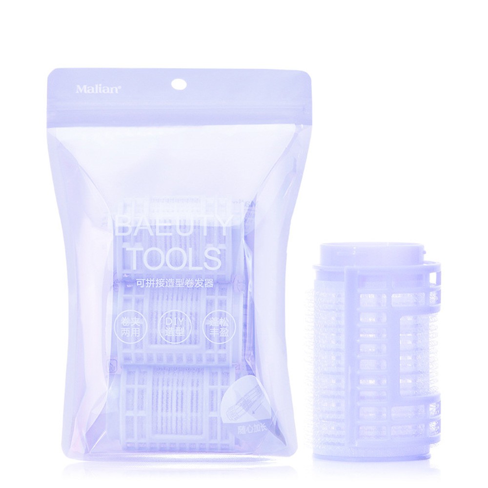 [Hàng mới về] Set 3 lô uốn tóc mái diy màu tím tiện dụng