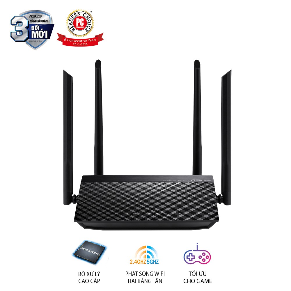 ELMALL10 giảm 10% Router ASUS AC750L