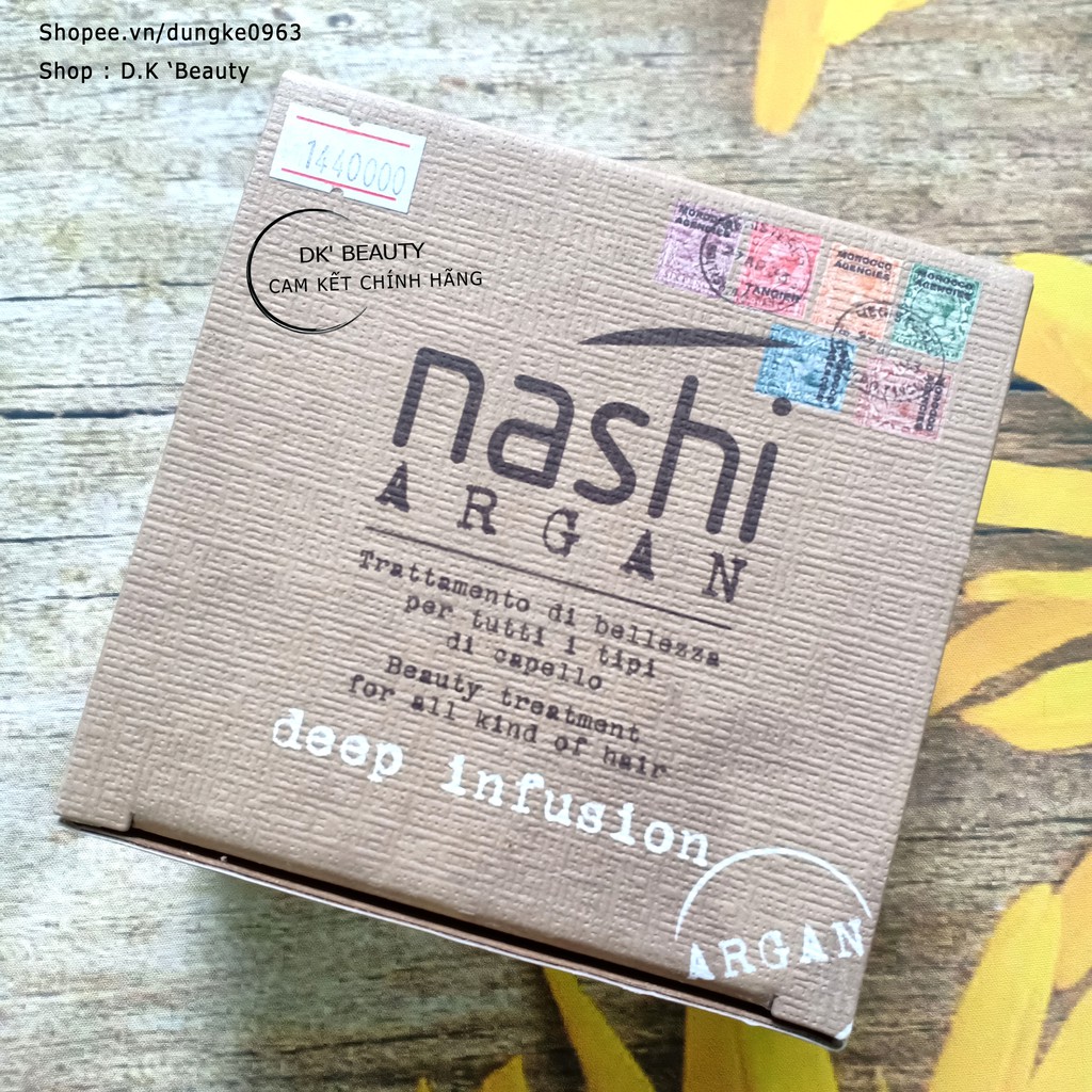 [👉Chính Hãng]Dầu Hấp Nashi Argan Tái Tạo Lại Cấu Trúc Tóc - Deep Infusion