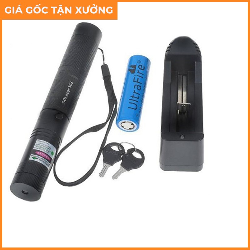 Đèn Laser cầm tay chiếu siêu xa SD303 ( Kèm pin 18650 3000 mAh )