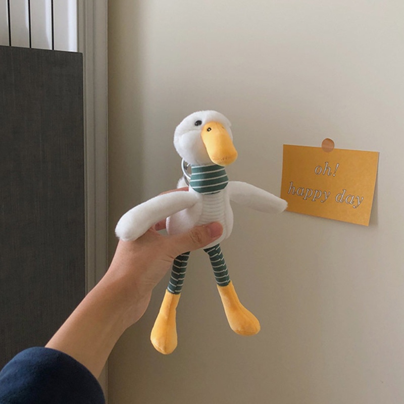 Móc Chìa Khóa Hình Vịt Nhồi Bông Mềm Mại Dễ Thương