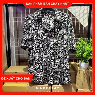 Áo somi cộc tay Nam [ VIDEO ] Áo sơmi nam relaxed hoạ tiết ngắn tay siêu mát