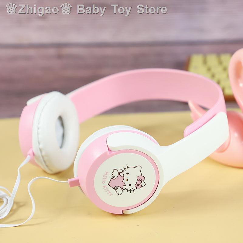 Thời Trang Tai Nghe Chụp Tai Hình Mèo Hello Kitty Dễ Thương