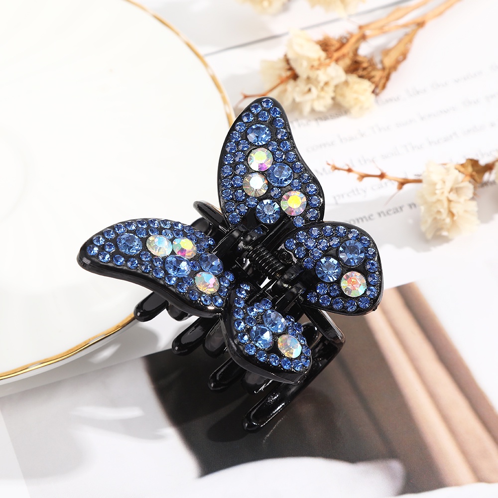 Kẹp tóc hình bướm đính đá giả thời trang xinh xắn cho nữ