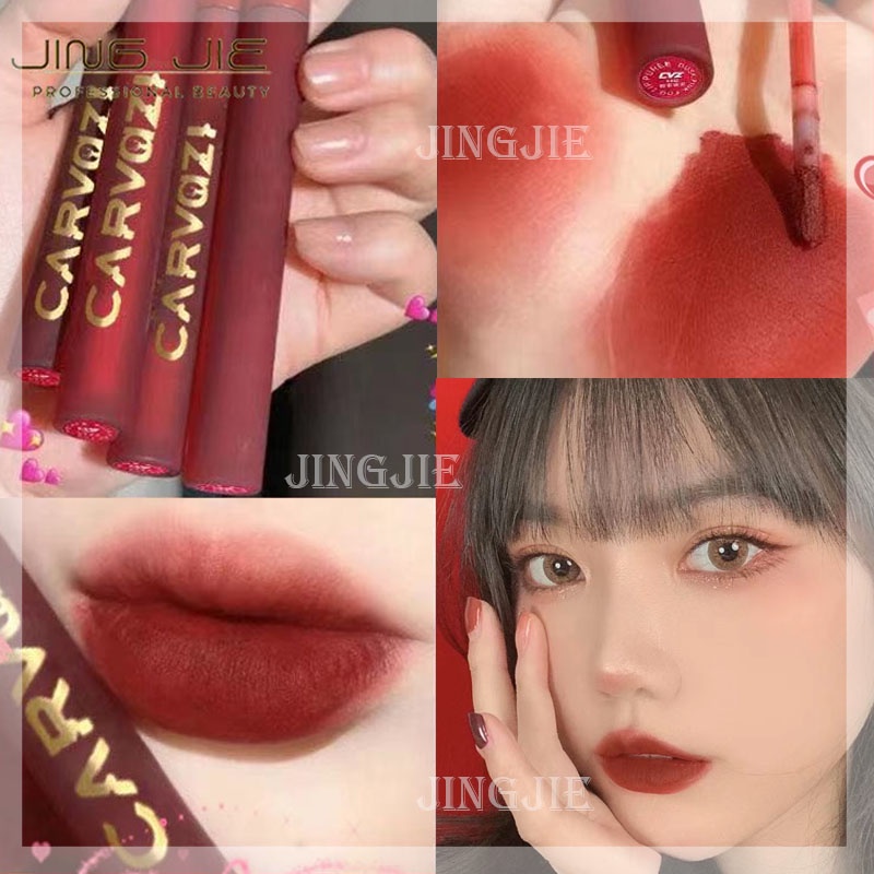 [Hàng mới về] Son kem lì CVZ Mu Se phủ sương bột mịn như nhung chống thấm nước không phai màu có thể trang điểm má