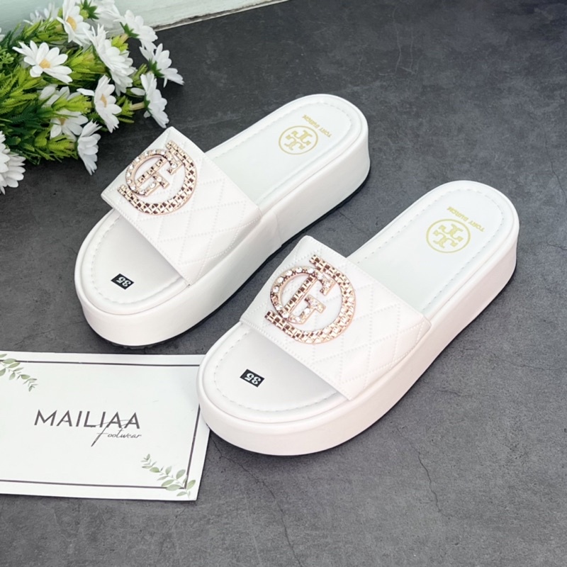 Dép đế xuồng 5 phân MAILIAA quai ngang bảng khoá GD