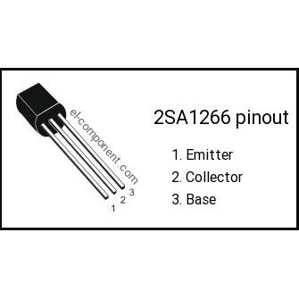 Transistor PNP cắm A1266 2SA1266 PNP Transistor 0.15A 50V TO-92