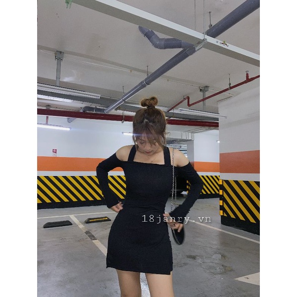 Set áo chéo dây thun gân + short