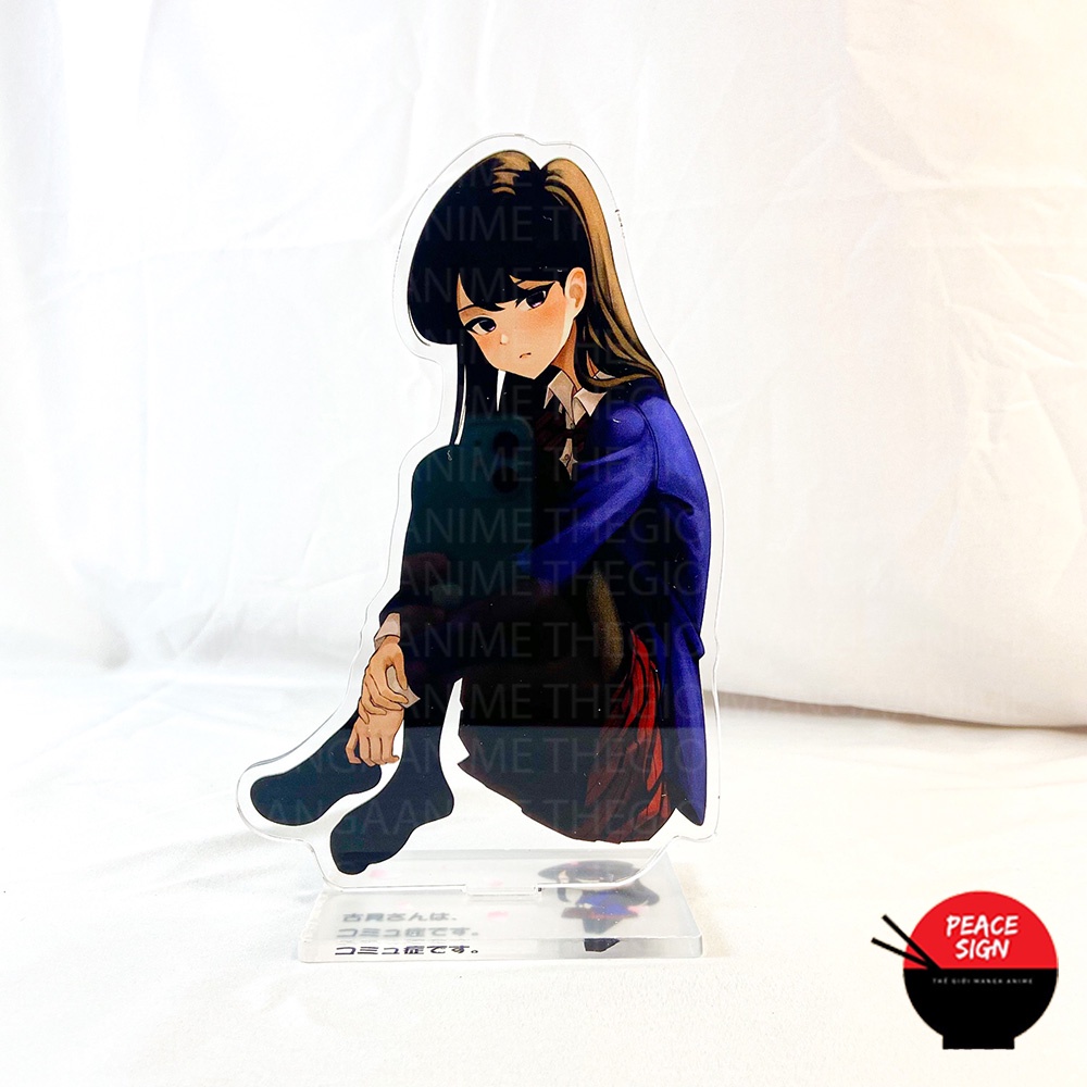 Mô hình KOMI Can't Communicate NỮ THẦN SỢ GIAO TIẾP standee acrylic anime mica chibi trang trí