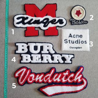 [Mua 4 tặng 1] Sticker lô gô , patches ủi , miếng thêu dán vào quần jean , áo khoác