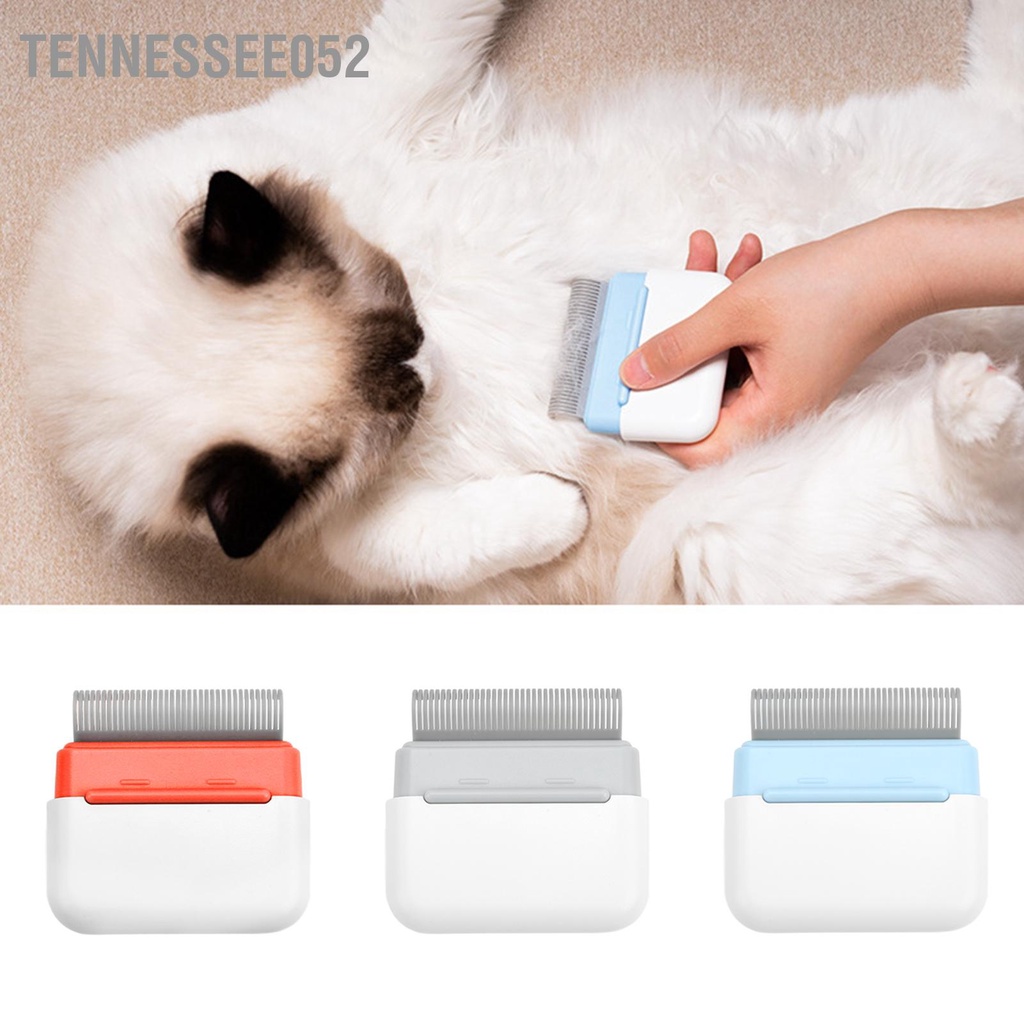 Tennessee052 Lược hai mặt dành cho thú cưng chải lông với Hộp đựng đồ bốn người chó mèo dài và ngắn