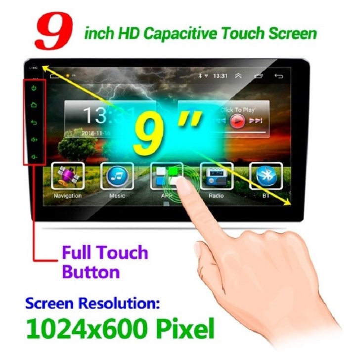 Đầu Màn hình dvd ô tô, Màn hình Corolla Altis Android 9 inch 10 inch kết nối wifi, tặng Vietmap ,Navitel