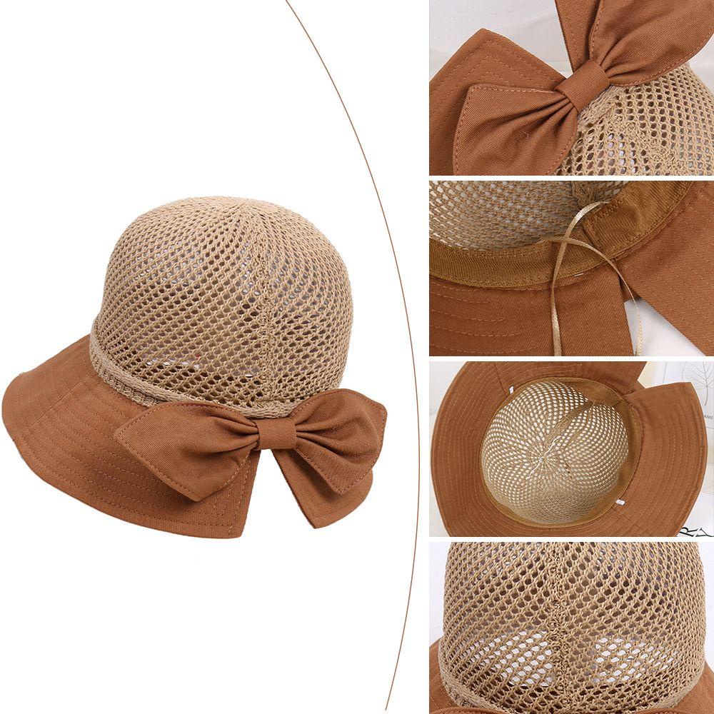 Mũ Cói Rộng Vành Đính Nơ Thời Trang Du Lịch Cho Nữ